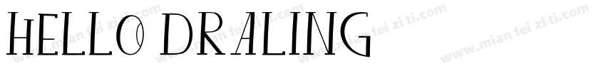 hello draling字体转换